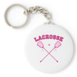 Pink Lacrosse Logo Key Chain