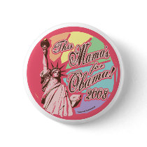 Pink Lady Liberty Obama Button by ObamaHomeboy Pink Lady Liberty Obama Button