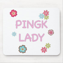 Pink Lady Ping Pong Mouse Pads