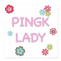 Pink Lady Ping Pong Poster