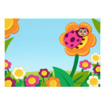 Pink Ladybug Baby Shower Invitations invitations