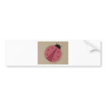 pink ladybug bumper sticker