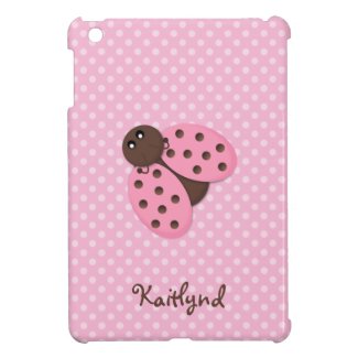 Pink Ladybug iPad Mini Cover