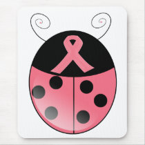 Pink Ladybug mousepads
