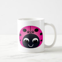 Pink Ladybug Mug