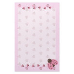 Pink Ladybugs Stationary stationery