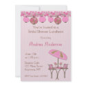 Pink Lantern Luncheon Shower Invitation invitation