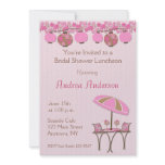 Pink Lantern Luncheon Shower Invitation