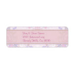 Pink & Lavender Pastel Floral Flowers Labels
