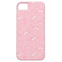 Pink Leaf Pattern iPhone 5 Case
