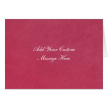 Pink Leather Look Greeting Cards