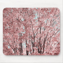 Pink leaves Mousepad