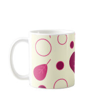 Pink leaves mugs