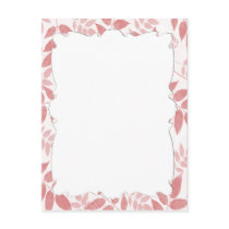 Pink Leaves Postcard