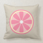 Pink Lemon Slice Pillow