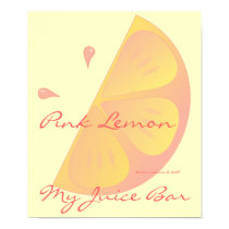 Pink Lemon Slice posters