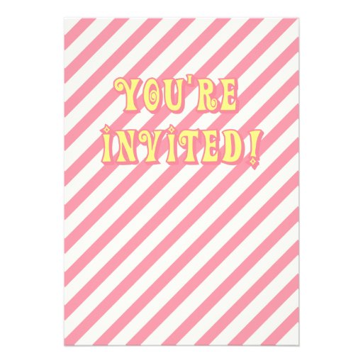 Pink Lemonade Birthday Party Invitations