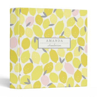 Pink Lemonade by Origami Prints Custom Binder