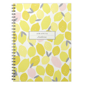 Pink Lemonade by Origami Prints Custom Notebook