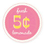 Pink Lemonade Favor Tags, Stickers, Seals