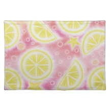 Pink Lemonade 'lemons' placemat