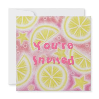 Pink Lemonade party invitation invitation