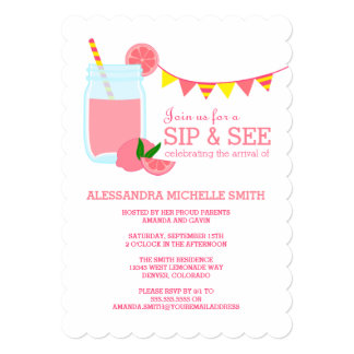 sip and see baby shower invitations announcements zazzle sip and see baby shower invitations announcements zazzle