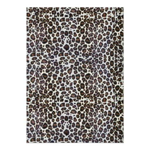Pink Leopard Black Gold Leopard Bridal Shower Custom Announcements
