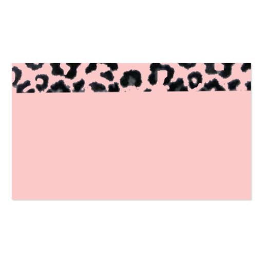 Pink Leopard Business Card