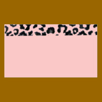 Pink Leopard Business Card business cards