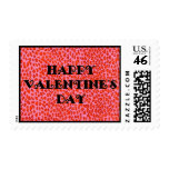 Pink Leopard - Happy Valentine's Day - Stamp