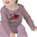 Pink Leopard Heart t-shirts