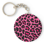 Pink Leopard Key Chains