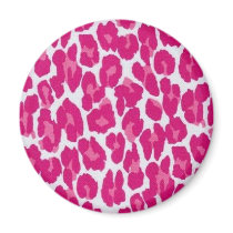 Pink Leopard magnets by JuJuGarden Pink Leopard magnets