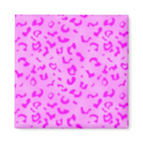 Pink leopard magnets