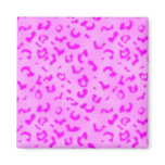 Pink leopard magnets