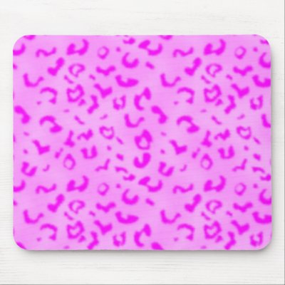 Pink leopard Mousepad by christigmc