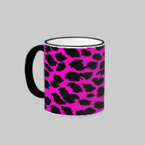 Pink Leopard Pattern Mug