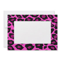 Pink Leopard Print Invitation by MishkaInvitations Pink Leopard Print Invitation