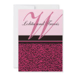 Pink Leopard Print Invitations
