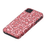 Pink Leopard Print iPhone 4 Case-Mate Barely There