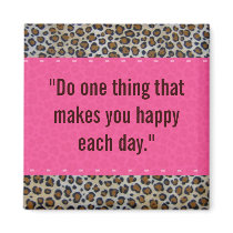 Pink & Leopard Print magnets