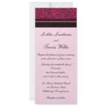 Pink Leopard Wedding Invitations