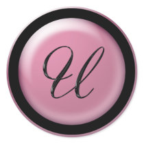 Pink Letter U Sticker