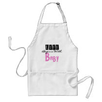 Pink Life Begins with Baby aprons