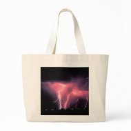 Pink lightning bag
