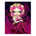 Pink Lightning fantasy fairy Art Print by strangeling Pink Lightning fantasy fairy Art Print
