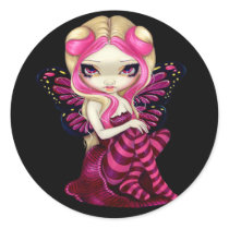 "Pink Lightning" Sticker by strangeling "Pink Lightning" Sticker