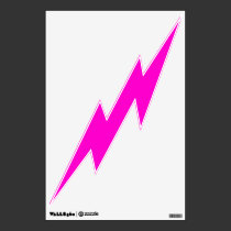 Pink Lightning Wall Decal wall decals