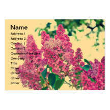 Pink lilac business card